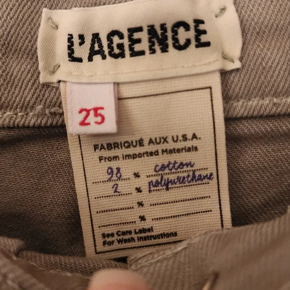 L'AGENCE Ryland Short shorts in marsh green size 25 - Picture 12 of 13